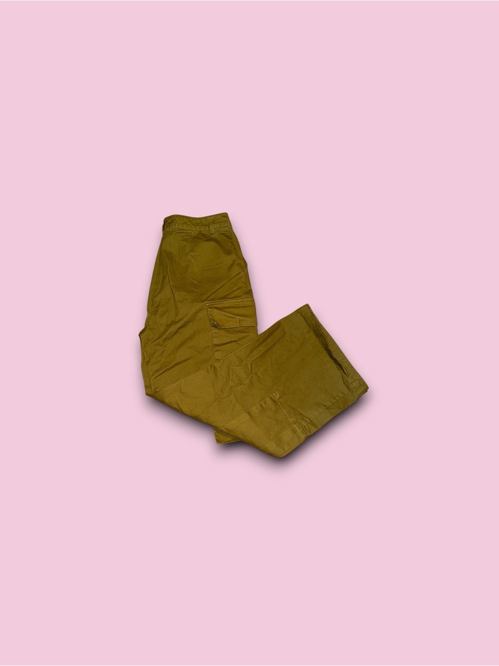 19 Cooper Cargo Wide Leg Pants olive green pockets galore Unisex Size Large